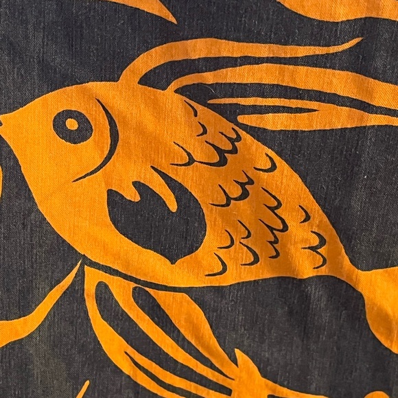 Polo Ralph Lauren navy and orange goldfish swim trunks  sz 36 - Picture 8 of 9